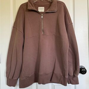 Abercrombie Half-Zip Sweater Soft A&F Collection